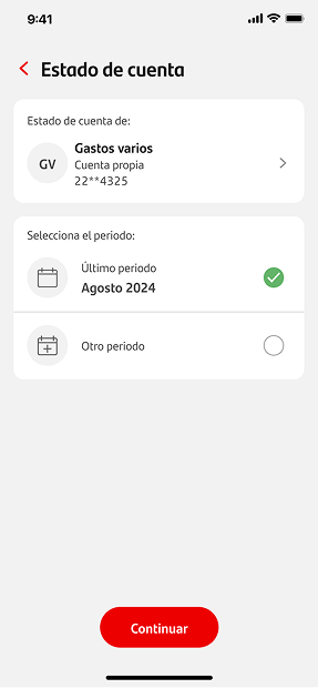 Iteration 1A — period selection with product check
